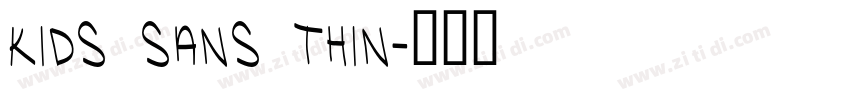 KIDS Sans Thin字体转换